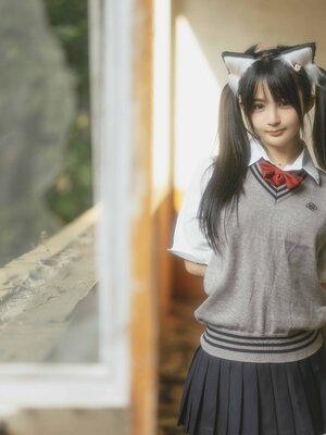 桜井宁宁 - 废墟jk_002