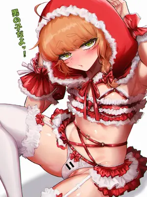 [NUH (森乃ばんび)] 男の子♂だよ！！〜赤ずきん編〜 [黑暗月光石]_40