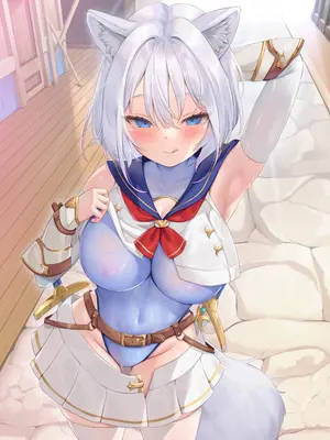 [聖華快楽書店 (よろず)] 白狼剣士ハティちゃんのえっちな冒険の書 [暁の繁体翻訳] [DL版]