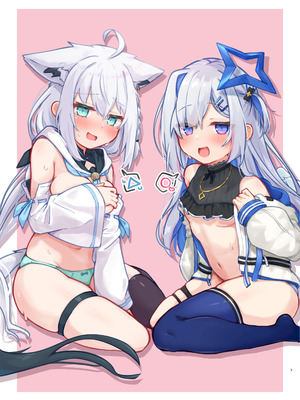 [とみょーかせいしじょう (とみょー)] 推しをえっちな目で見るな！！ (白上フブキ、天音かなた) [不咕汉化组] [DL版]_02