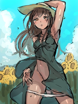 [即丸] 日焼け美少女が誘惑してくるんだが [DL版] [不太会说话汉化]_190