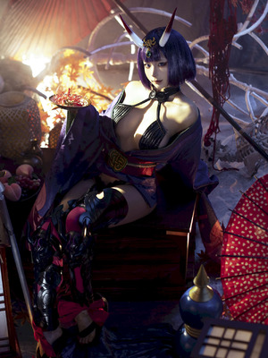 蠢沫沫 - 2025年09月自拍 - 酒吞童子 & 明日香 & 武藏 (？)_07