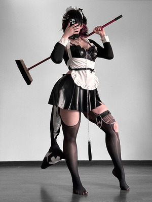 ［Qiandai以宇］Bratty maid Ellen full cosplay set + lingerie set_05