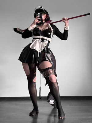 ［Qiandai以宇］Bratty maid Ellen full cosplay set + lingerie set_06