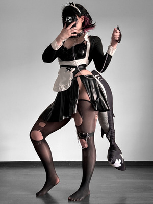 ［Qiandai以宇］Bratty maid Ellen full cosplay set + lingerie set_12