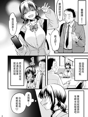 [おゆひげ] 大人を舐め腐っているナマイキ闇のパパ活ギャルは童貞おじさんの絶倫ち○ぽに堕ちる [中国翻訳]_03