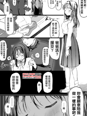 [ゆりしましろ] パパ活疑惑で脅した優等生(性豪)に搾り取られる男の漫画 [中国翻訳]