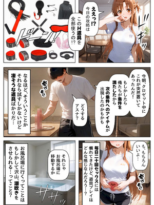 [【妹＆制服】大好き商店（byハマダ殿下）] セックスしないと出られない部屋《SA●アスナ》 [AI Generated]_099