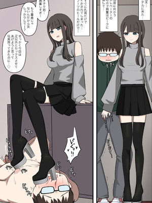 [顔印象零] オタクに優しいギャルに、足で弄ばれる_20