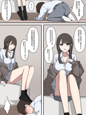 [顔印象零] オタクに優しいギャルに足で弄ばれる [中国翻訳]_04
