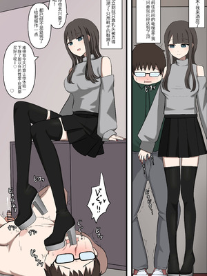 [顔印象零] オタクに優しいギャルに足で弄ばれる [中国翻訳]_20