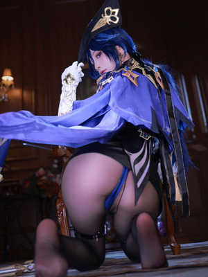 水淼Aqua cosplay Clorinde - Genshin Impact_09