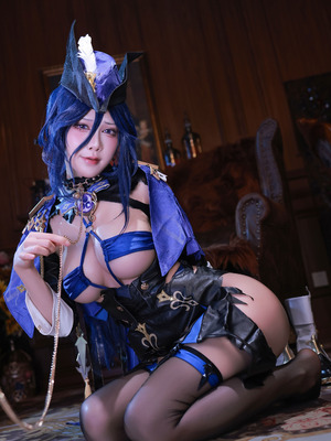 水淼Aqua cosplay Clorinde - Genshin Impact_51