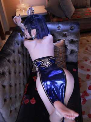 水淼aqua cosplay Yelan - Genshin Impact_17