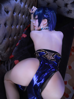 水淼aqua cosplay Yelan - Genshin Impact_21