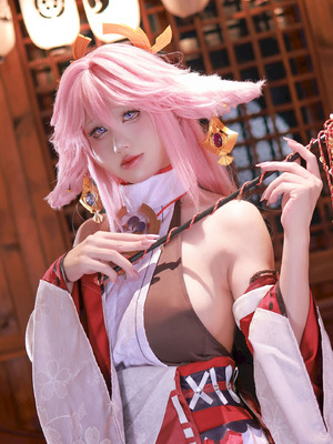 桜满三时 - 原神 八重神子_03