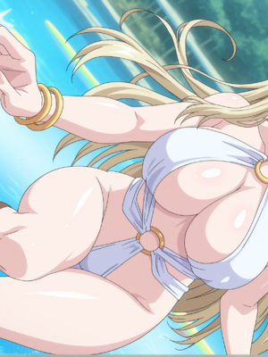 [NTR寝取] 黒獣 〜気高き聖女は白濁に染まる〜 光エルフの女王 セレスティン 青いプールで寝取 [AI Generated]_0046