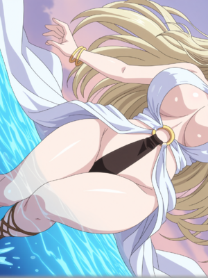 [NTR寝取] 黒獣 〜気高き聖女は白濁に染まる〜 光エルフの女王 セレスティン 青いプールで寝取 [AI Generated]_0052