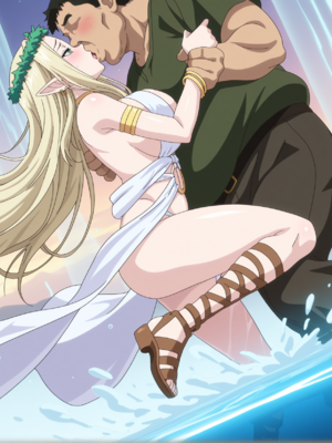 [NTR寝取] 黒獣 〜気高き聖女は白濁に染まる〜 光エルフの女王 セレスティン 青いプールで寝取 [AI Generated]_0118