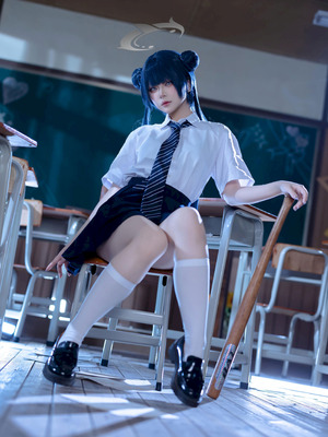 屿鱼 - 妃咲 JK (蔚蓝档案)_09