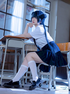 屿鱼 - 妃咲 JK (蔚蓝档案)_14