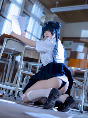 屿鱼 - 妃咲 JK (蔚蓝档案)_49