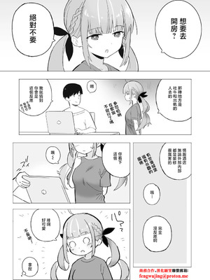 [裏海俗団] あくあとラブホに行く漫画 (湊あくあ) [中国翻訳]