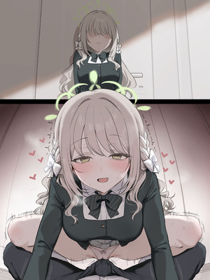 [安心院さとり] 連絡返してくれない先生を我慢の限界で襲っちゃうミヨ (ブルーアーカイブ)_07