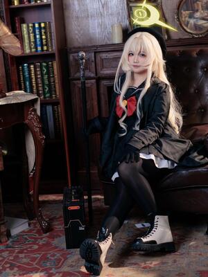 不悬ovo&nbsp;&nbsp;- 笑面教授_不悬ovo - 蔚蓝档案 - 笑面教授 (OL制服) (9)