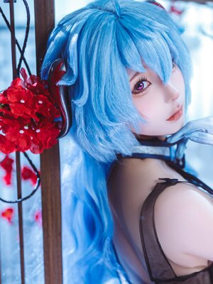 蠢沫沫 – 2024年会员 原神 甘雨旗袍_020