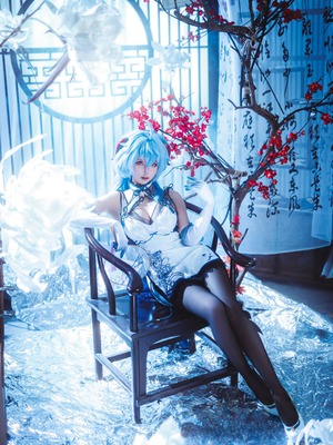 蠢沫沫 – 2024年会员 原神 甘雨旗袍_024