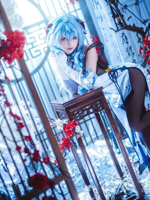 蠢沫沫 – 2024年会员 原神 甘雨旗袍_027