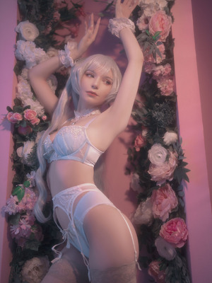 Michi Kyunn - Weiss in flowers_16