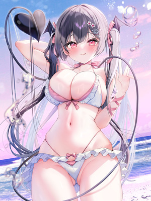 [ヤモセブン (あゆま紗由)] 小悪魔ちゃんのこうげき！9汗だくお部屋水着えっち編_32