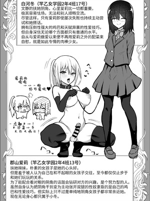 [竿乙女学園広報部 (ふれしか)] ふたなりギャルに騙されちゃう無自覚強ちんぽ陰キャちゃん｜被扶她辣妹骗到的无自觉强屌阴角妹 [中国翻訳]_43