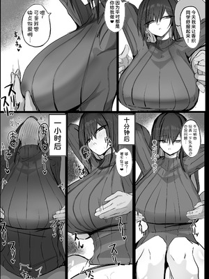 [青い星に生まれたダークエンジェル (鯖磁場権八朗)] クールなのに性欲が強いデカチチ彼女 [甜族星人x我不看本子汉化]_25