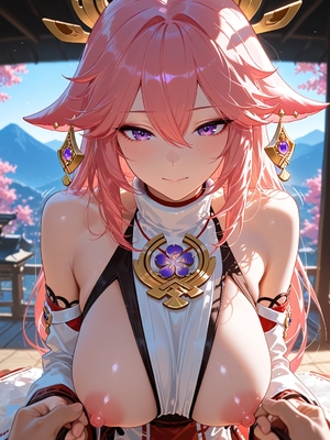 [Rankabee] Yae Miko&nbsp;&nbsp; Genshin Impact - Shine (Patreon) (AI Generated)_yae_mikotest2shineV1.61_00000015