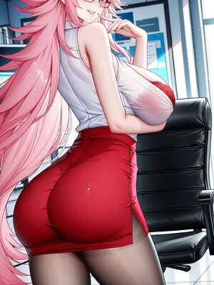 [QosLouisAI] Yae Sakura - Office Lady (Honkai Impact 3rd) [AI Generated]_00011_1178114437