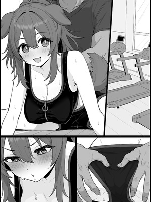 [こけもも] フィットネスジムでえぐい体験トレーニングさせられる こ〇ね (ホロライブ)_09