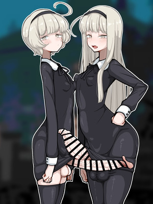 [エロガキのなつやすみ (syoya)] 竿姉妹～チンポの生えた双子姉妹が朝っぱらから勃起しまくり射精しまくり～_120