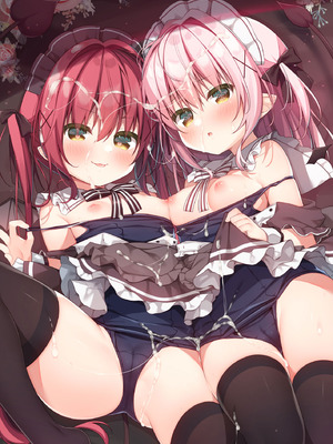 [うなぎやさん (花宮なつか)] ごほうしサキュバスちゃん｜双子魅魔酱前来侍奉主人了哦 [白杨汉化组] [DL版]_02