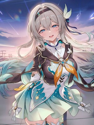 [Pixiv] 青德坊 - “被花火关进奇怪的房间里出不去怎么办，在线等，挺急的。”——流萤 (107479500) [Ai generated] [Uncensored]