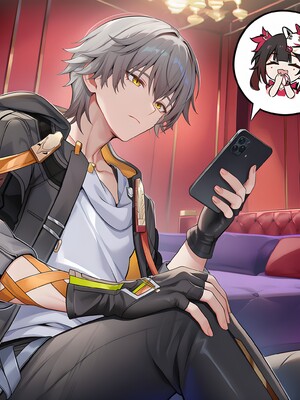 [Pixiv] 青德坊 - “被花火关进奇怪的房间里出不去怎么办，在线等，挺急的。”——流萤 (107479500) [Ai generated] [Uncensored]_002_Firefly_2