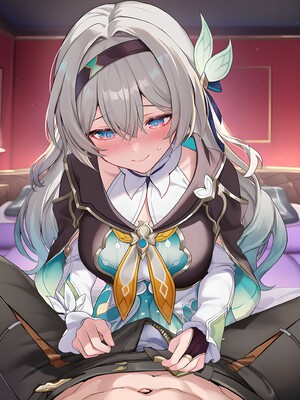 [Pixiv] 青德坊 - “被花火关进奇怪的房间里出不去怎么办，在线等，挺急的。”——流萤 (107479500) [Ai generated] [Uncensored]_019_Firefly_19