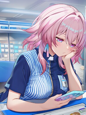 [Pixiv] 青德坊 - “被花火关进奇怪的房间里出不去怎么办，在线等，挺急的。”——流萤 (107479500) [Ai generated] [Uncensored]_201_Firefly_Extra_1