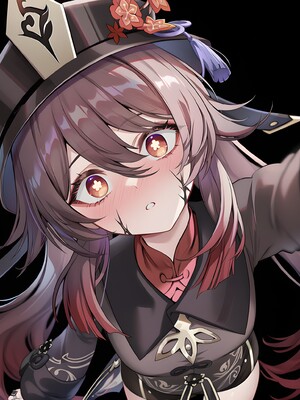 [Pixiv] 青德坊 - 炎蝶振夜，血梅绽霄，千灯灼幽引魂迢——胡桃（宿雪桃红 折梅留芳） (107479500) [Ai generated]_011_Hu_Tao_11