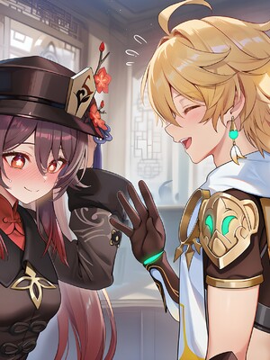 [Pixiv] 青德坊 - 炎蝶振夜，血梅绽霄，千灯灼幽引魂迢——胡桃（宿雪桃红 折梅留芳） (107479500) [Ai generated]_018_Hu_Tao_18