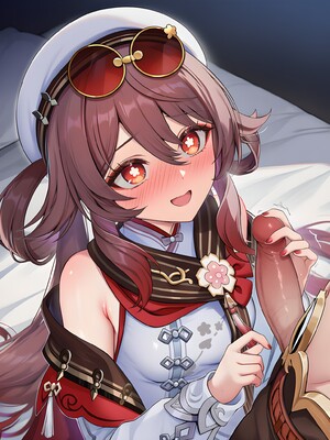 [Pixiv] 青德坊 - 炎蝶振夜，血梅绽霄，千灯灼幽引魂迢——胡桃（宿雪桃红 折梅留芳） (107479500) [Ai generated]_062_Hu_Tao_62