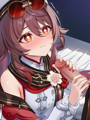 [Pixiv] 青德坊 - 炎蝶振夜，血梅绽霄，千灯灼幽引魂迢——胡桃（宿雪桃红 折梅留芳） (107479500) [Ai generated]_063_Hu_Tao_63