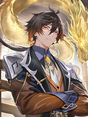 [Pixiv] 青德坊 - 炎蝶振夜，血梅绽霄，千灯灼幽引魂迢——胡桃（宿雪桃红 折梅留芳） (107479500) [Ai generated]_123_Hu_Tao_123